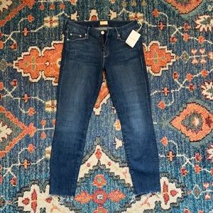 Mother Looker Ankle Fray Jeans